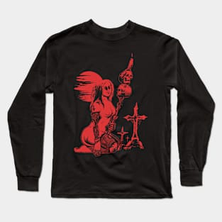 Graveyard Pinup Long Sleeve T-Shirt